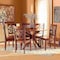 Baxton Studio Miela Modern and Contemporary Walnut Brown Finished Wood 7-Piece Dining Set 179-11388-10893-Zoro - alternate 7